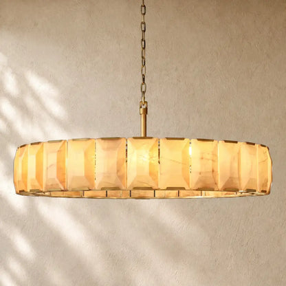 Hartley Alabaster Round Alabaster Chandelier