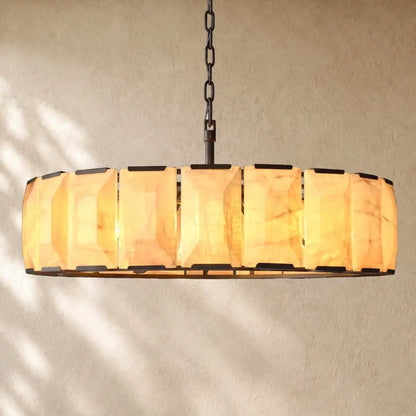 Hartley Alabaster Round Alabaster Chandelier