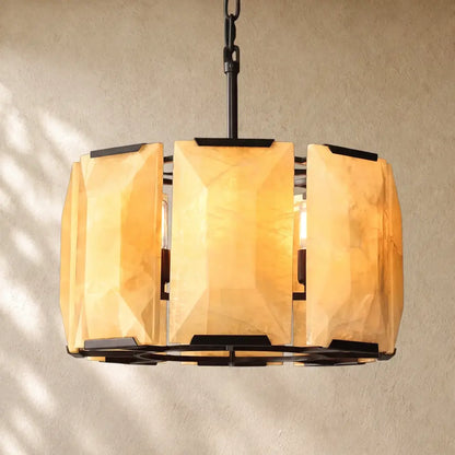 Hartley Alabaster Round Alabaster Chandelier