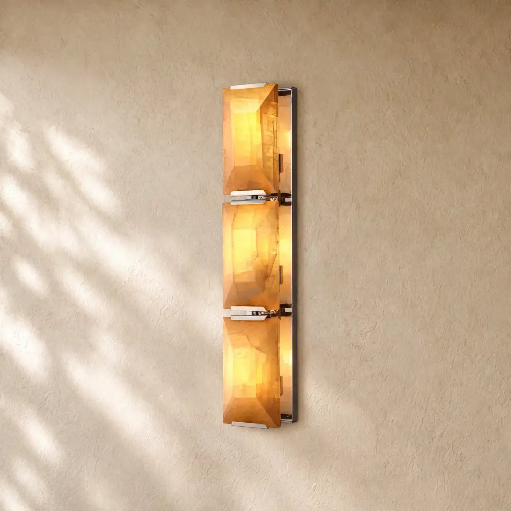 Hartley Alabaster Triple Sconce