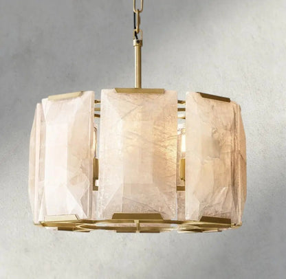 Hartley Alabaster Round Chandelier 19", 31", 43", 60" - Zelno