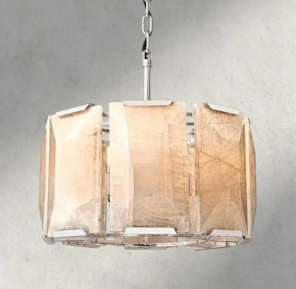 Hartley Alabaster Round Chandelier 19", 31", 43", 60" - Zelno