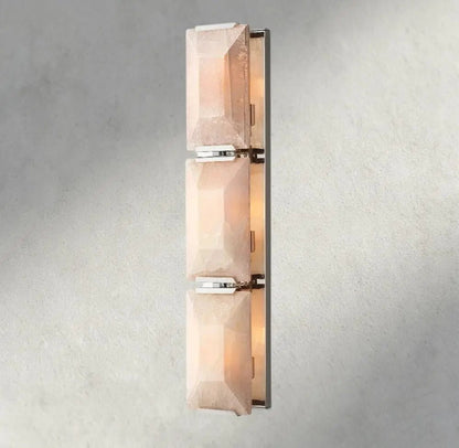 Hartley Alabaster Triple Sconce - Zelno