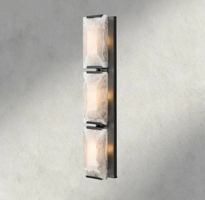 Hartley Alabaster Triple Sconce - Zelno