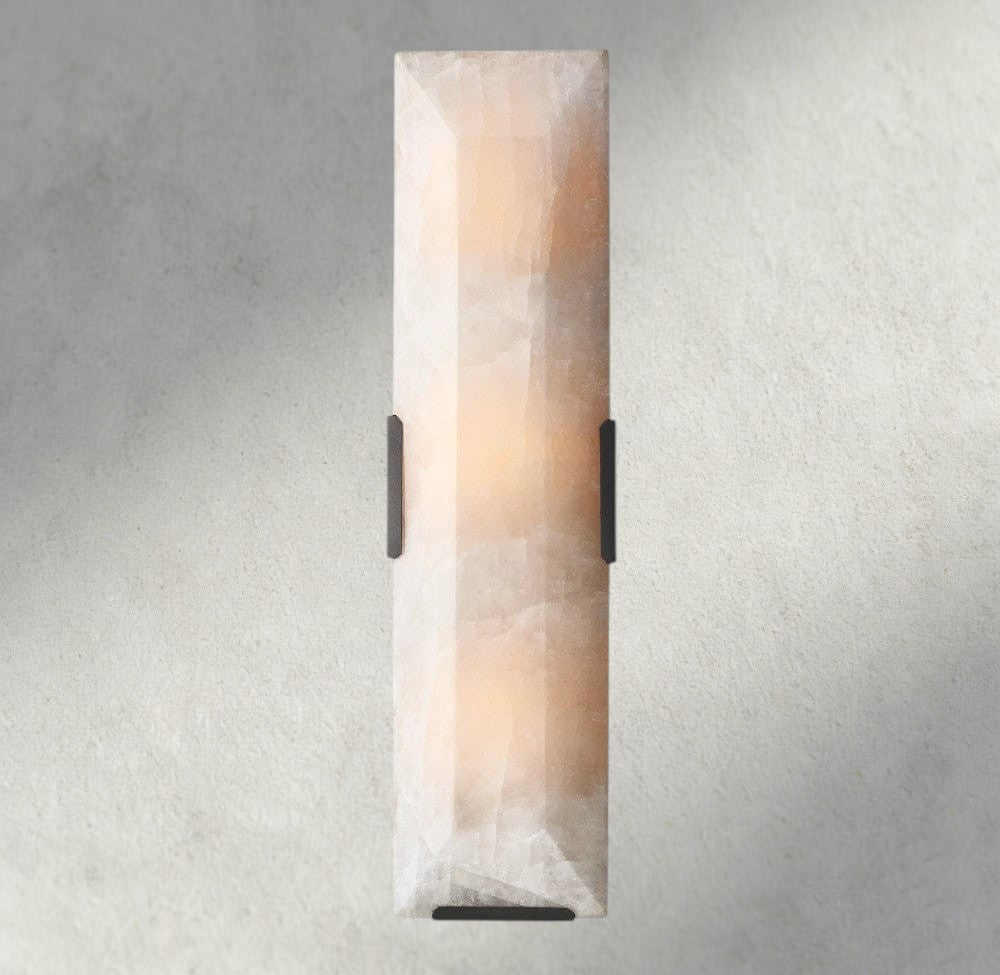 Hartley Alabaster Linear Sconce - zelnolighting