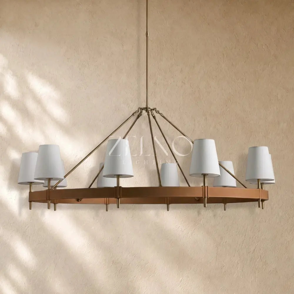 Hastin Round Chandelier 6/8/1O-Light - Zelno