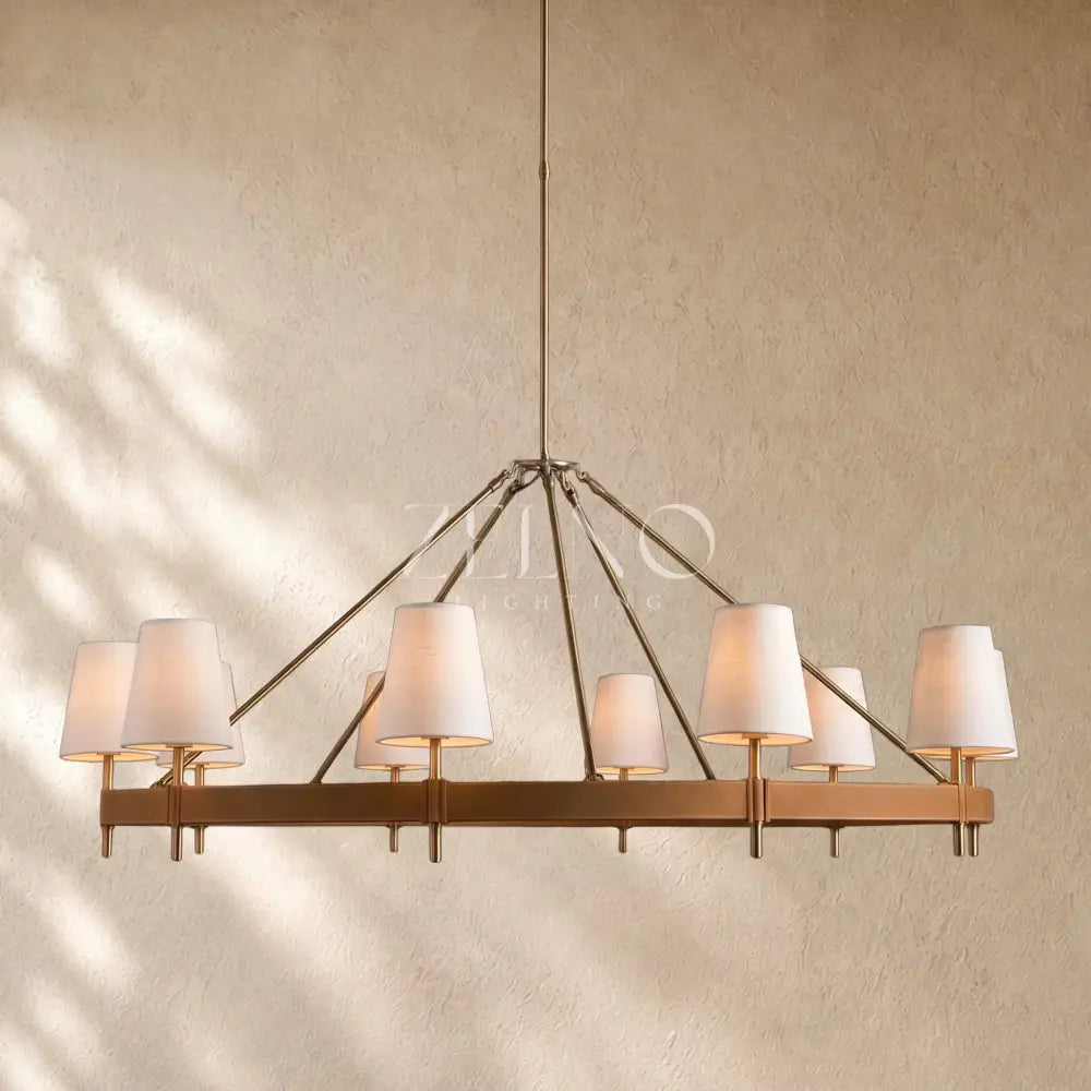 Hastin Round Chandelier 6/8/1O-Light - Zelno