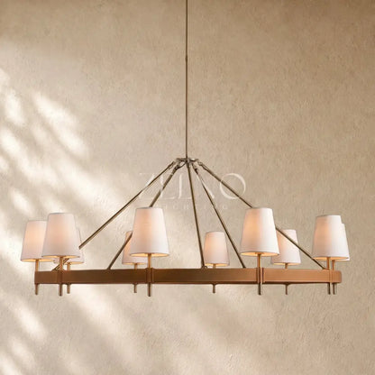 Hastin Round Chandelier 6/8/1O-Light - Zelno