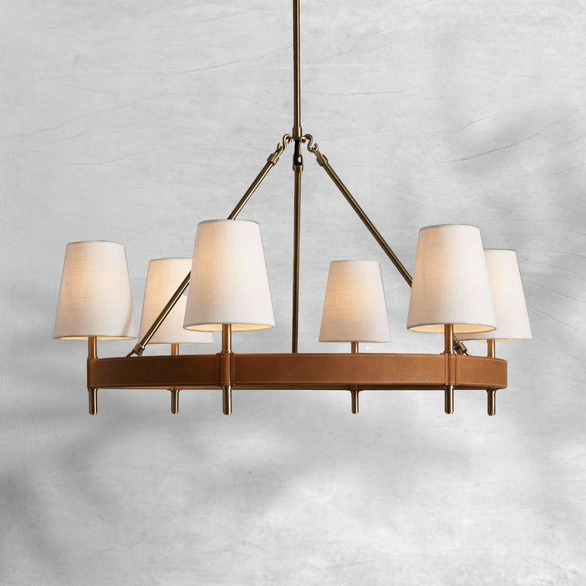 Hastings 6-Light Halo Chandelier - Zelno