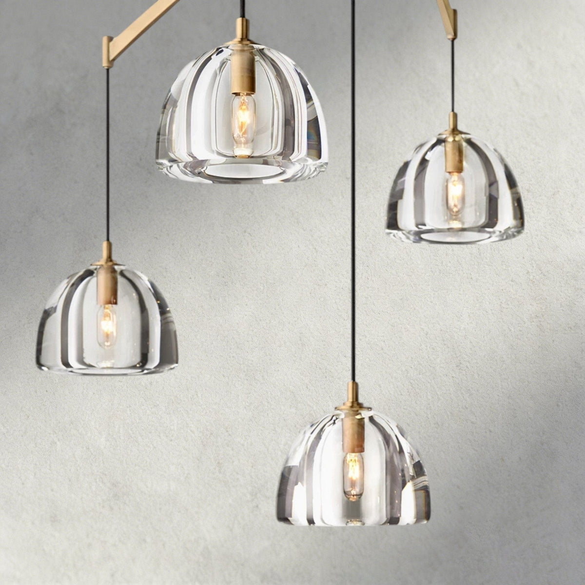 Hemisphere Linear Chandelier 54", 72" - Zelno