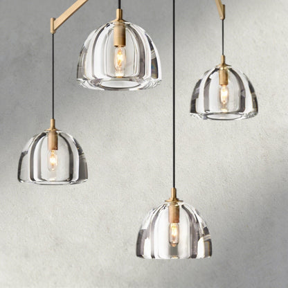 Hemisphere Linear Chandelier 54", 72" - Zelno