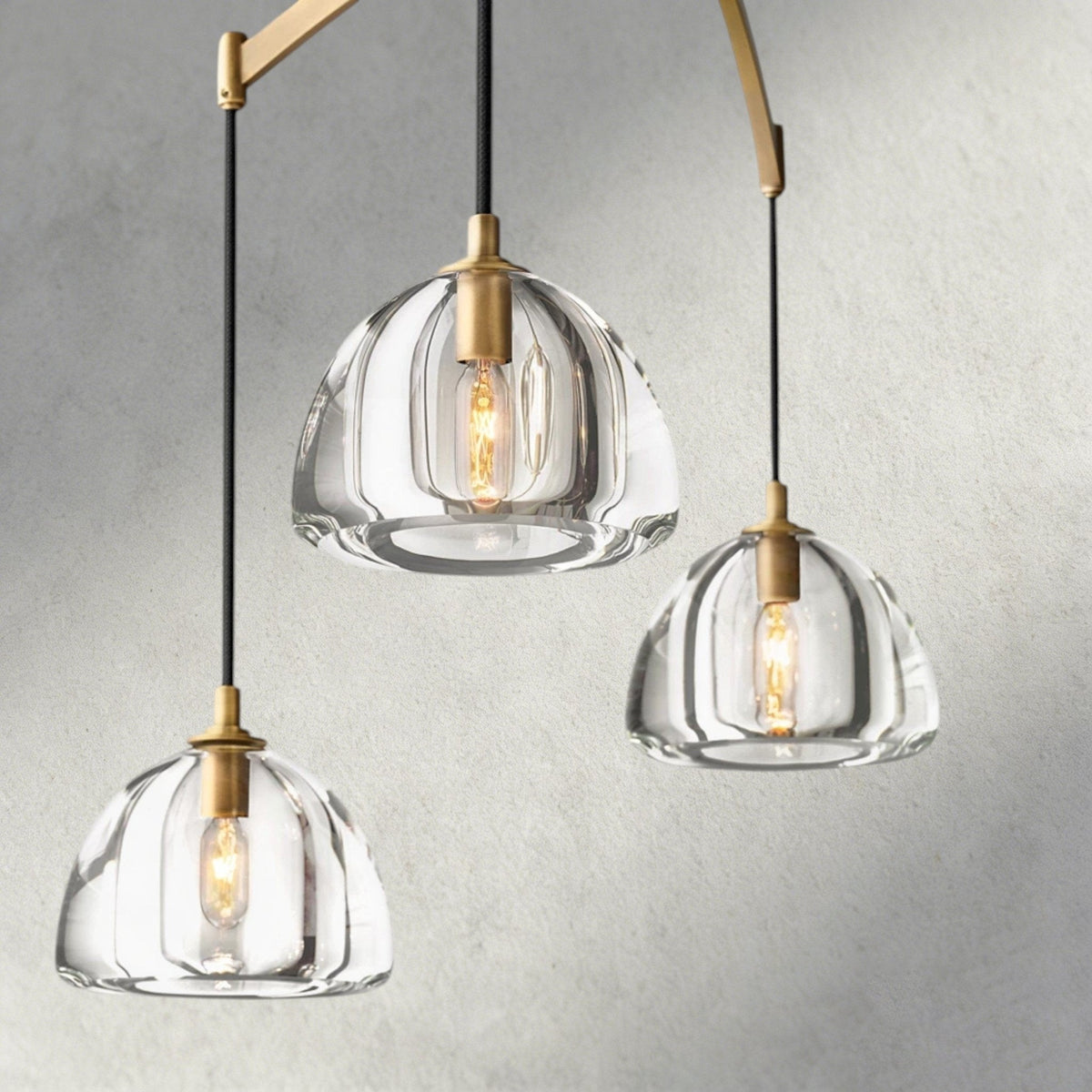 Hemisphere Linear Chandelier 54", 72" - Zelno