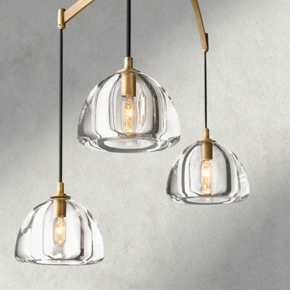 Hemisphere Linear Chandelier 54", 72" - Zelno