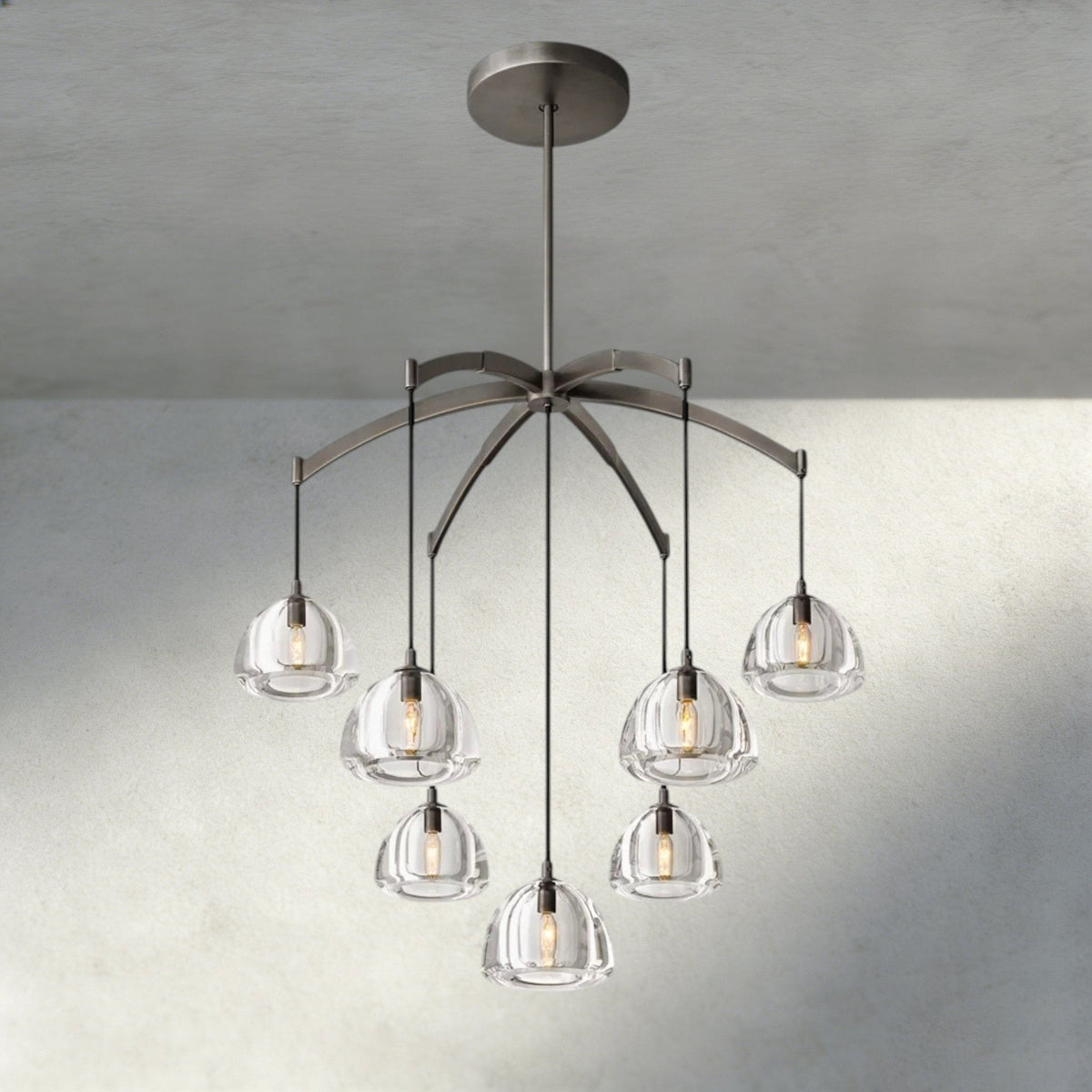 Hemisphere Round Chandelier 36", 48", 60" - Zelno