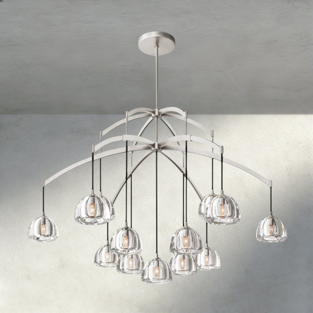 Hemisphere Round Chandelier 36", 48", 60" - Zelno