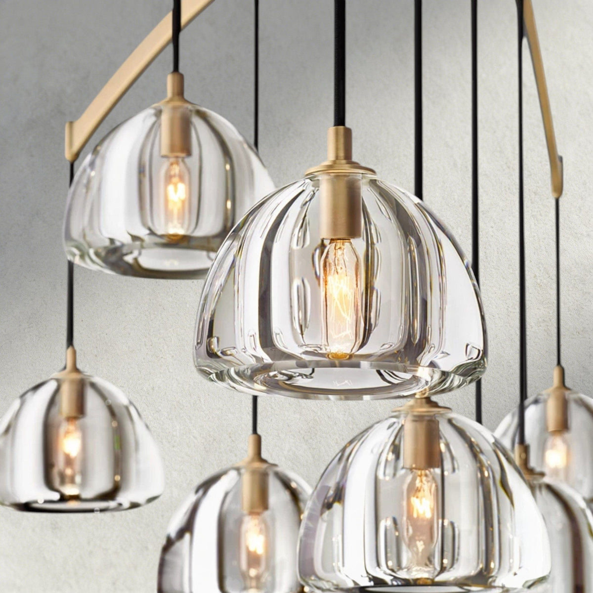 Hemisphere Round Chandelier 36", 48", 60" - Zelno
