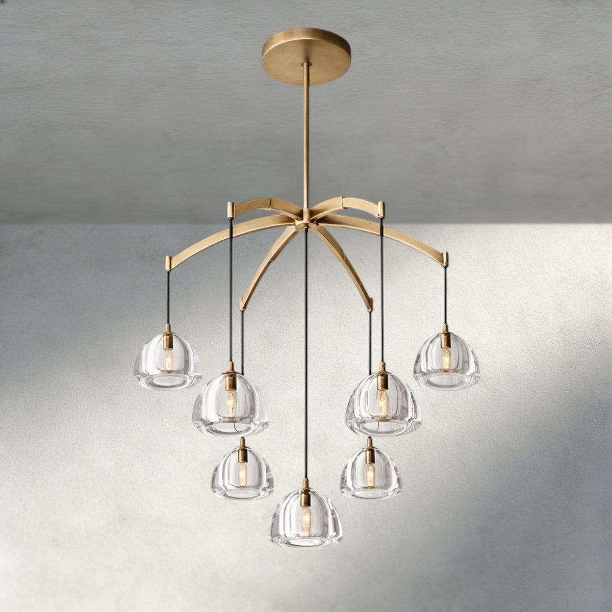 Hemisphere Round Chandelier 36", 48", 60" - Zelno
