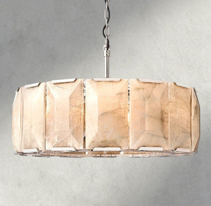 Herlow Calcite Round Chandelier 19", 31", 43", 60" - Zelno