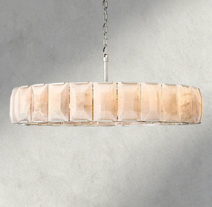 Herlow Calcite Round Chandelier 19", 31", 43", 60" - Zelno
