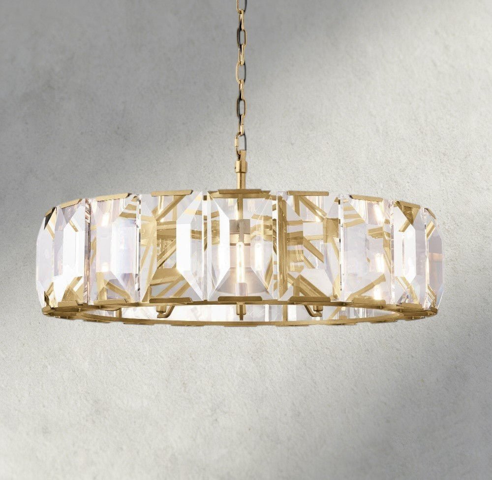 Herlow Crystal Round Chandelier 19", 31", 43", 60" - Zelno