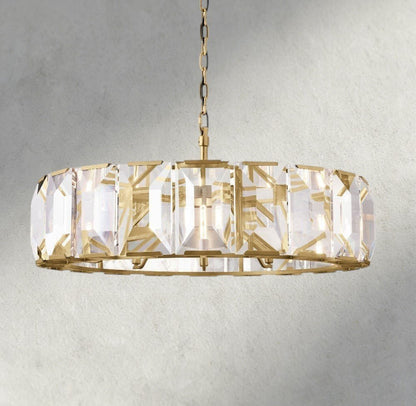 Herlow Crystal Round Chandelier 19", 31", 43", 60" - Zelno
