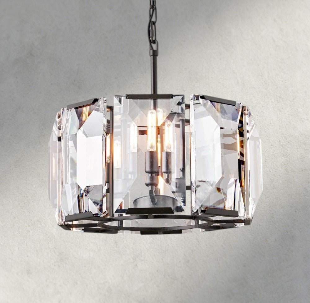 Herlow Crystal Round Chandelier 19", 31", 43", 60" - Zelno