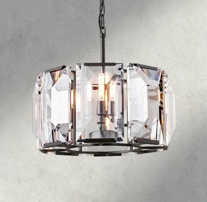 Herlow Crystal Round Chandelier 19", 31", 43", 60" - Zelno