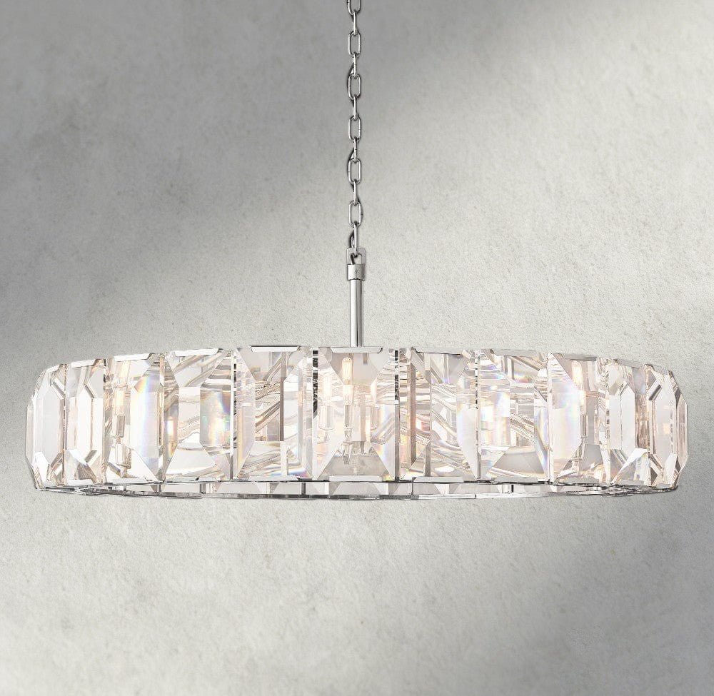 Herlow Crystal Round Chandelier 19", 31", 43", 60" - Zelno
