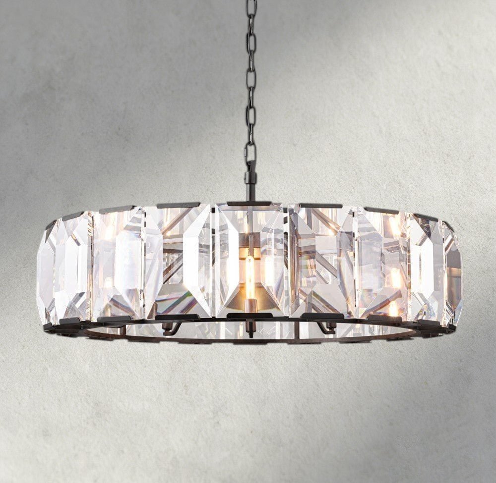 Herlow Crystal Round Chandelier 19", 31", 43", 60" - Zelno