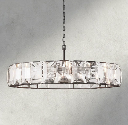 Herlow Crystal Round Chandelier 19", 31", 43", 60" - Zelno