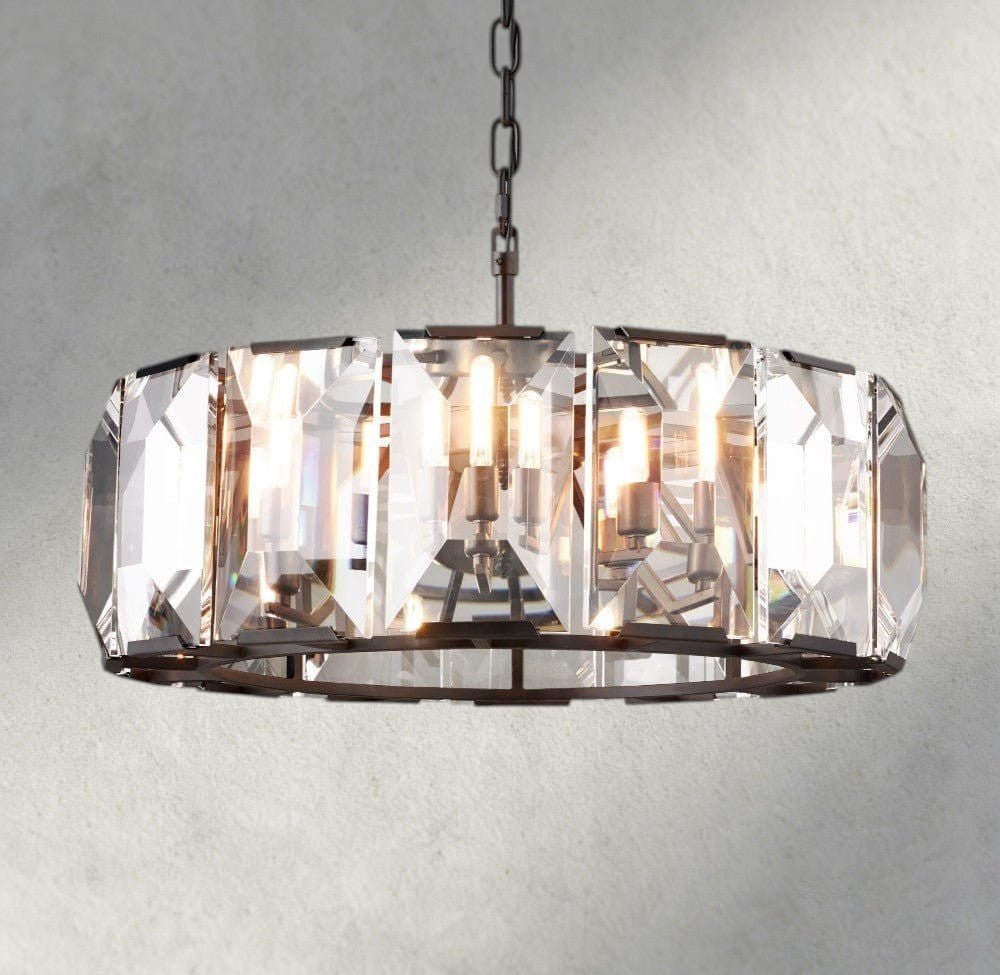 Herlow Crystal Round Chandelier 19", 31", 43", 60" - Zelno