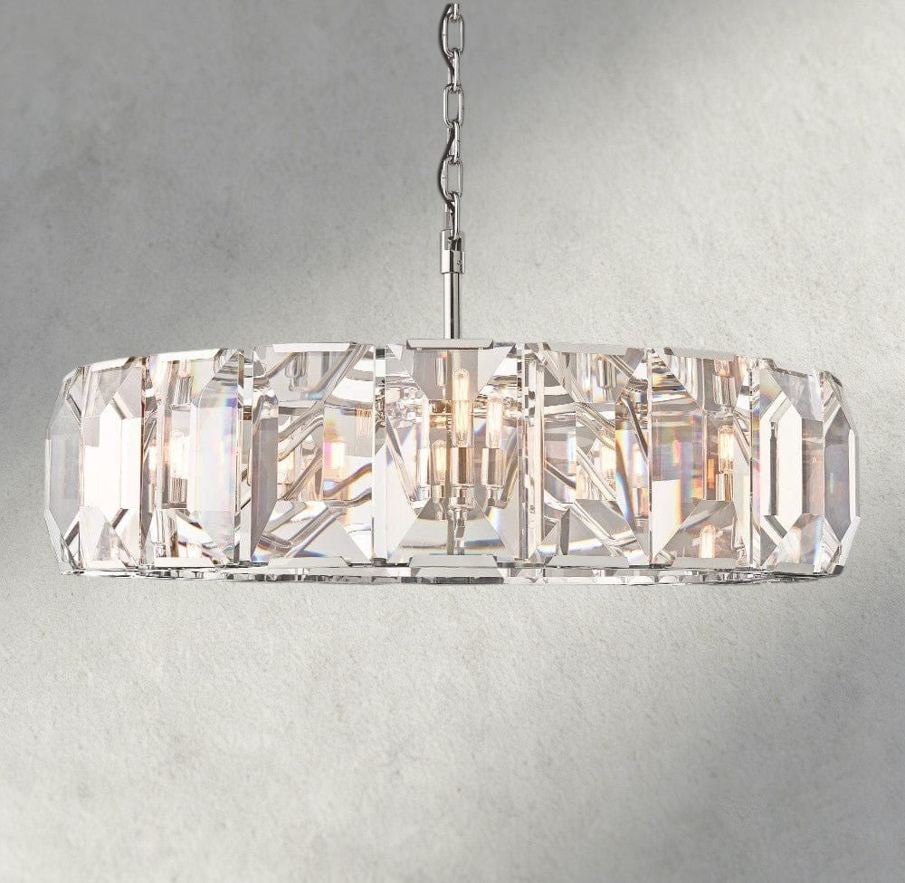 Herlow Crystal Round Chandelier 19", 31", 43", 60" - Zelno