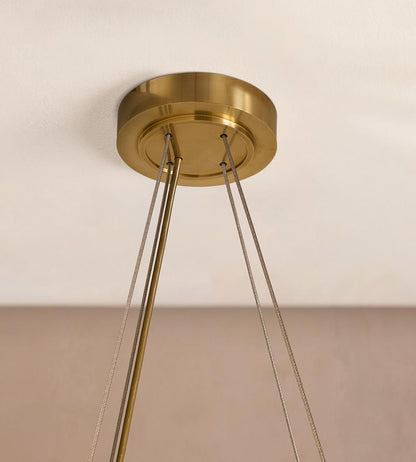 Holly Glass Chandelier 32"W - Zelno Lighting