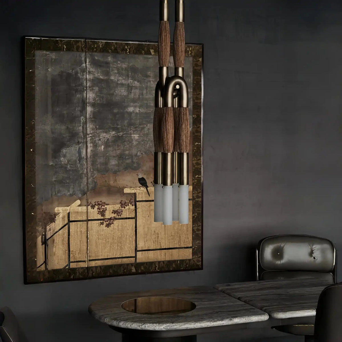 Horsehair Pendant Light - Zelno Lighting