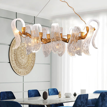 Icarus Wings Horizontal Branch Chandelier - Zelno Lighting