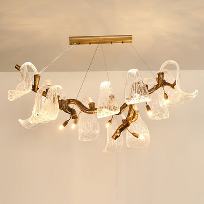 Icarus Wings Horizontal Branch Chandelier - Zelno Lighting