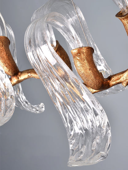 Icarus Wings Horizontal Branch Chandelier - Zelno Lighting