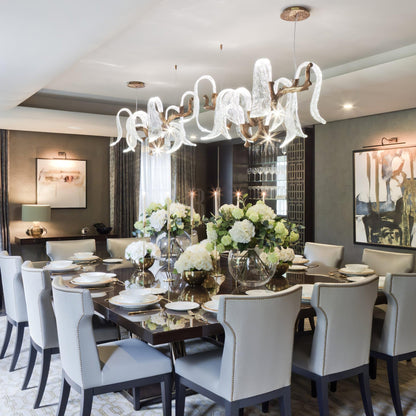 Icarus Wings Horizontal Branch Chandelier - Zelno Lighting
