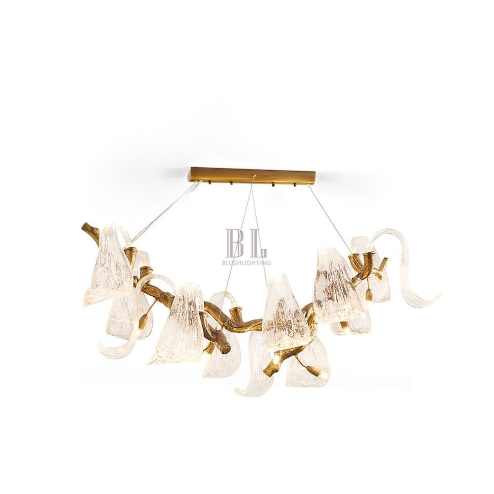Icarus Wings Horizontal Branch Chandelier - Zelno Lighting