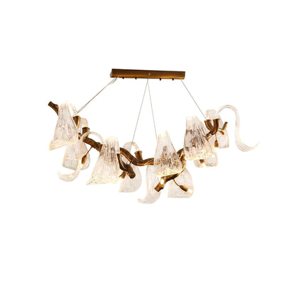 Icarus Wings Horizontal Branch Chandelier - Zelno Lighting