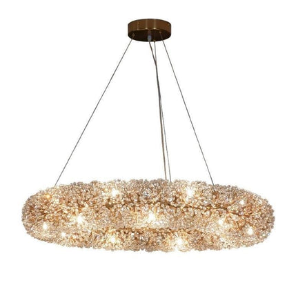 Iissabelle Flower Crystal Chandelier - Zelno Lighting