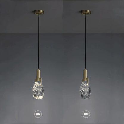 Irregular crystal pendant 6 styles - Zelno Lighting