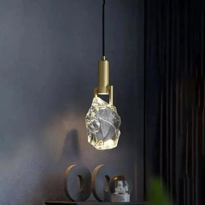 Irregular crystal pendant 6 styles - Zelno Lighting