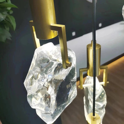Irregular crystal pendant 6 styles - Zelno Lighting