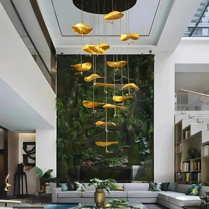 Jenissa Vintage Crystal Staircase Chandelier High Ceiling Luxury Lighting - Zelno Lighting