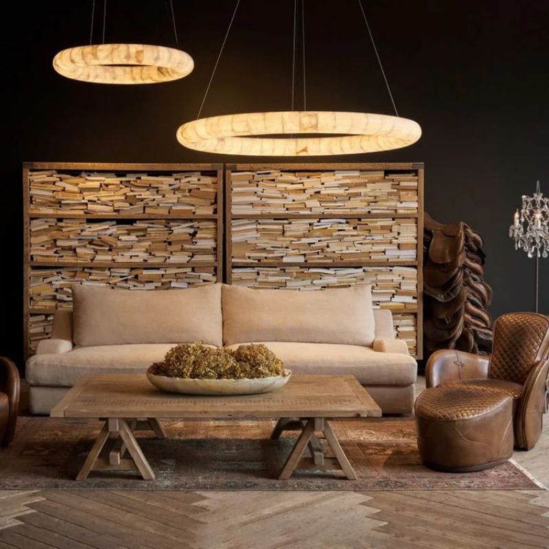 Karen Calcite Curve Ring Chandelier - Zelno