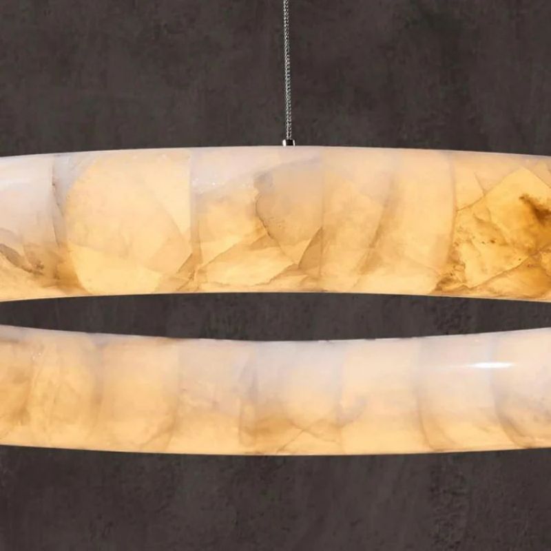 Karen Calcite Curve Ring Chandelier - Zelno