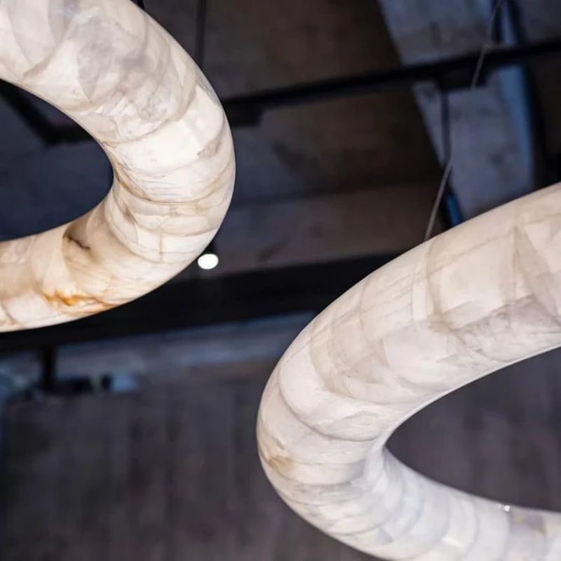 Karen Calcite Curve Ring Chandelier - Zelno