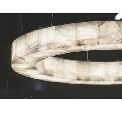 Karen Calcite Ring Chandelier 30″39″ - Zelno