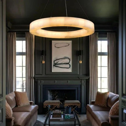 Karen Calcite Ring Chandelier 30″39″ - Zelno